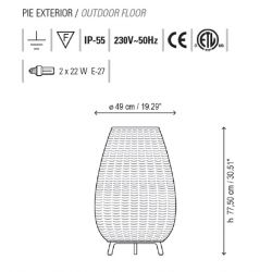 Outdoor Floor Lamp AMPHORA Bover