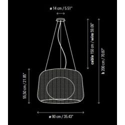 Outdoor Suspension Lamp FORA Bover