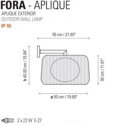 Outdoor Wall Lamp FORA Bover