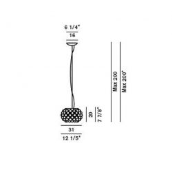 Suspension Lamp CABOCHE PICCOLA Foscarini