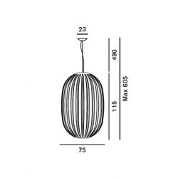 Lámpara Suspensión PLASS GRANDE Foscarini