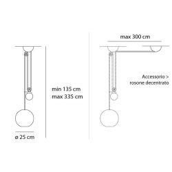 Suspension Lamp AGGREGATO SOSP. SALISCENDI Artemide