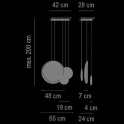 Lámpara de Suspensión Led COSMOS 2511 Vibia