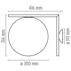 Aplique o Plafón IC Light Flos