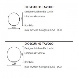 Table Lamp DIOSCURI 35 Artemide