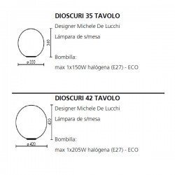 Table Lamp DIOSCURI 35 Artemide