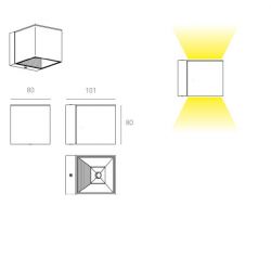 Wall Lamp DAU LED Milán Iluminación