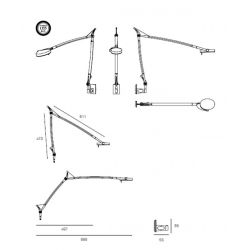 Wall accesory for PERCEVAL LED Milán Iluminación
