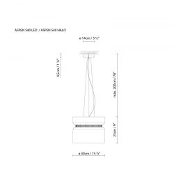 Suspension Lamp ASPEN S40 Blux