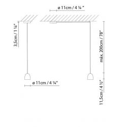 Lámpara Suspensión SPEERS S1LED Blux