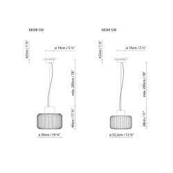 Lámpara de Suspensión Led KESHI S30 Blux