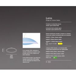 Lámpara Plafón LENS FLUORESCENTE Almalight