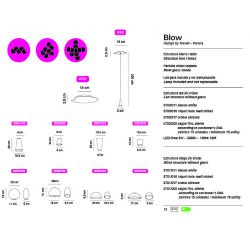 Led Suspension Lamp BLOW Almalight (1 Suspension)