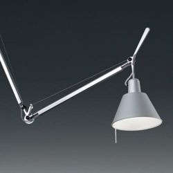 Lámpara Suspensión Descentrada TOLOMEO DECENTRATA Artemide (Aluminio)