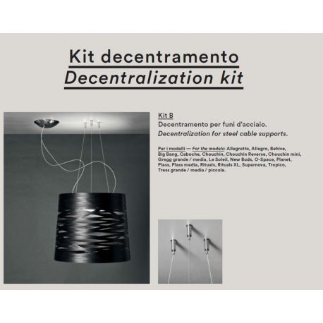 KIT DESCENTRALIZACIÓN B para Lámparas Foscarini