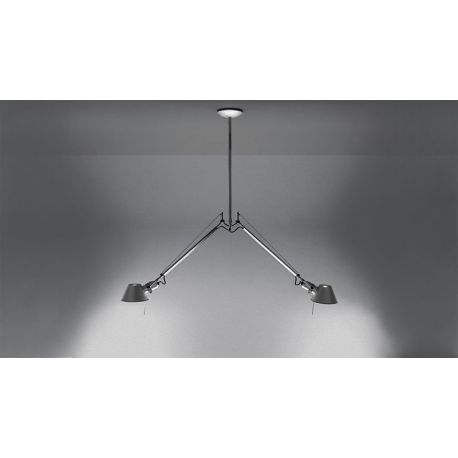 Suspension Lamp TOLOMEO DUE BRACCI Artemide (Aluminium)