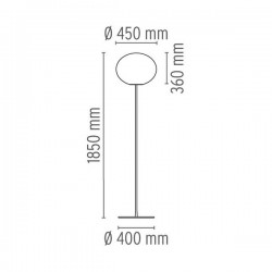 Lámpara de Pie GLO-BALL F1 Flos