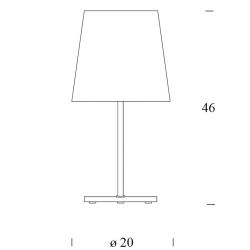 Table Lamp 3247 Fontana Arte