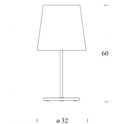 Table Lamp 3247 Fontana Arte