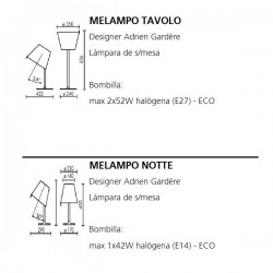 Table Lamp MELAMPO TAVOLO Artemide