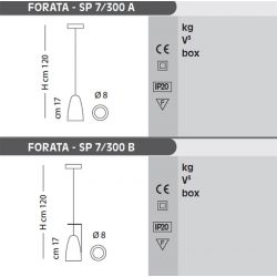 Led Suspension Lamp FORATA (Orientable) Sillux
