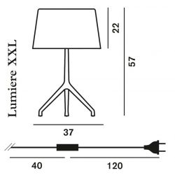 Lámpara de Mesa LUMIERE XXL - XXS Foscarini