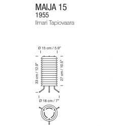 Lámpara de Mesa Led MAIJA 15 Santa & Cole