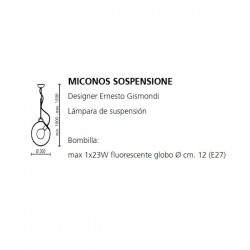 Lámpara de Suspensión MICONOS Artemide