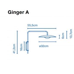 Led Wall Lamp GINGER A Marset