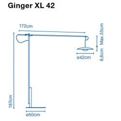 Led Floor Lamp GINGER XL XXL Marset
