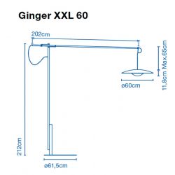 Led Floor Lamp GINGER XL XXL Marset