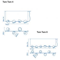 Suspension Lamp TAM TAM Lineal Marset