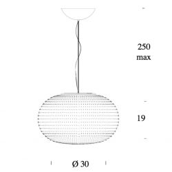 Suspension Lamp BIANCA Fontana Arte