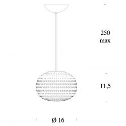 Suspension Lamp BIANCA Fontana Arte