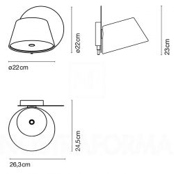 Wall Lamp TAM TAM A2 Marset