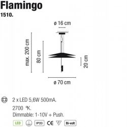 Lámpara Suspensión FLAMINGO 1510 Led Vibia